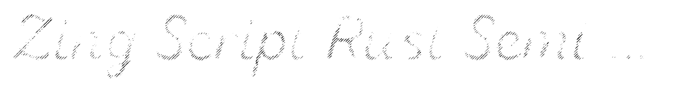 Zing Script Rust Semi Bold Fill Line Diagonals
